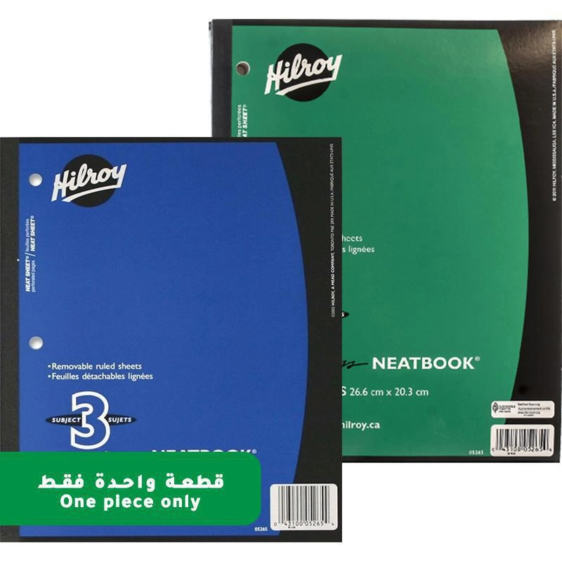 Hilroy Neatbook 8.5 X 10.5 in Softcover - Lined 132 Sheets