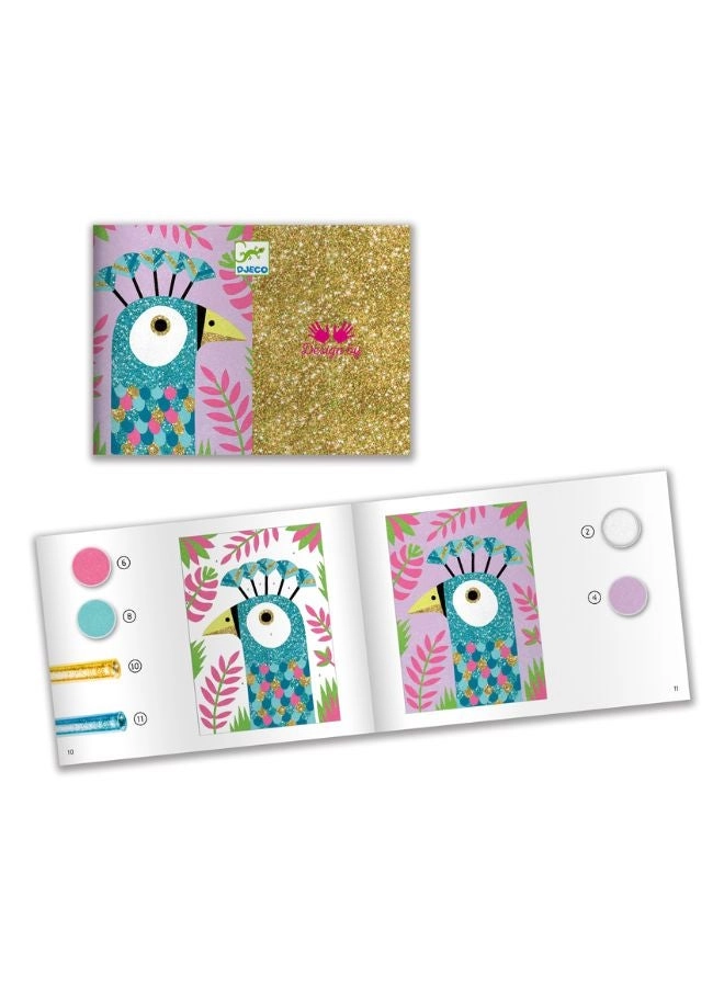 Dazzling Birds Sand Art - bird-themed