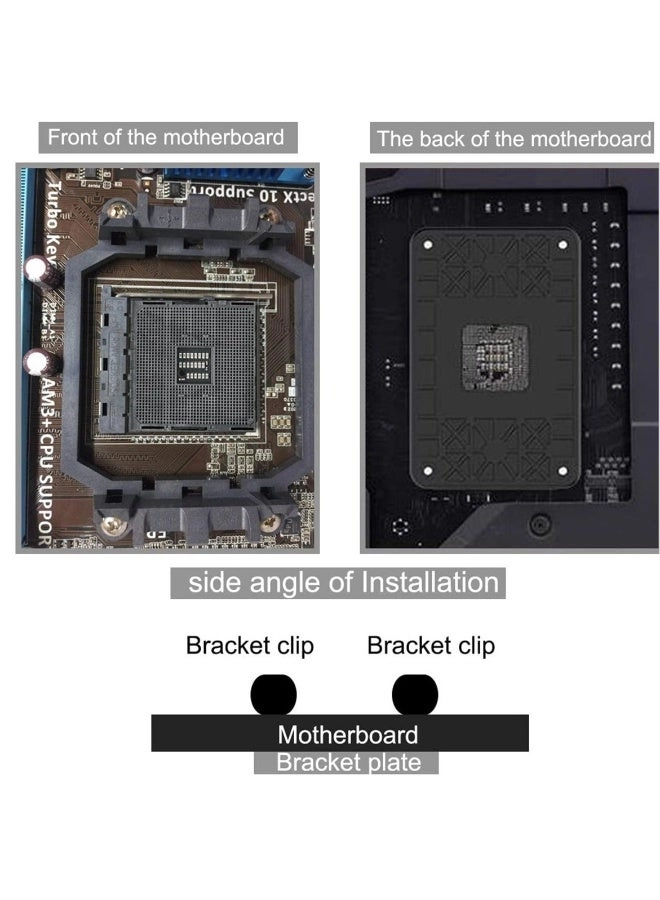CPU Fan Bracket Base - 5 PCS AM2 AM3 Black