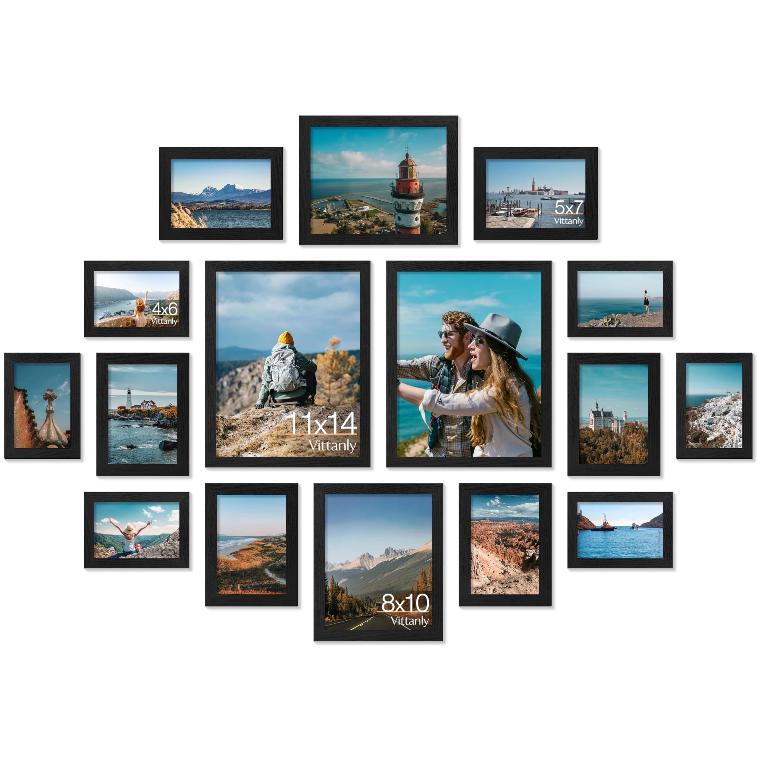 vittanly Picture Frames - 11x14 8x10 5x7 4x6