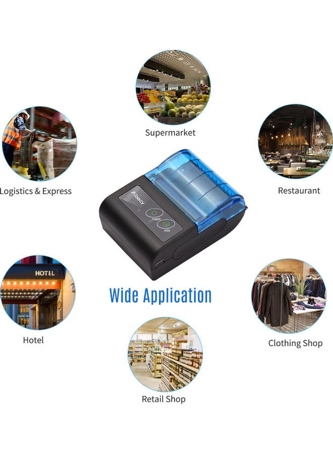 Mini Portable Thermal Wireless Receipt Printer - Thermal 72mm
