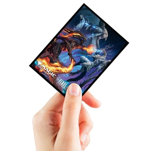 Final Fantasy x Universes Beyond Bahamut and Ifrit Deck Protector Sleeves - 100pcs Gift Bundle