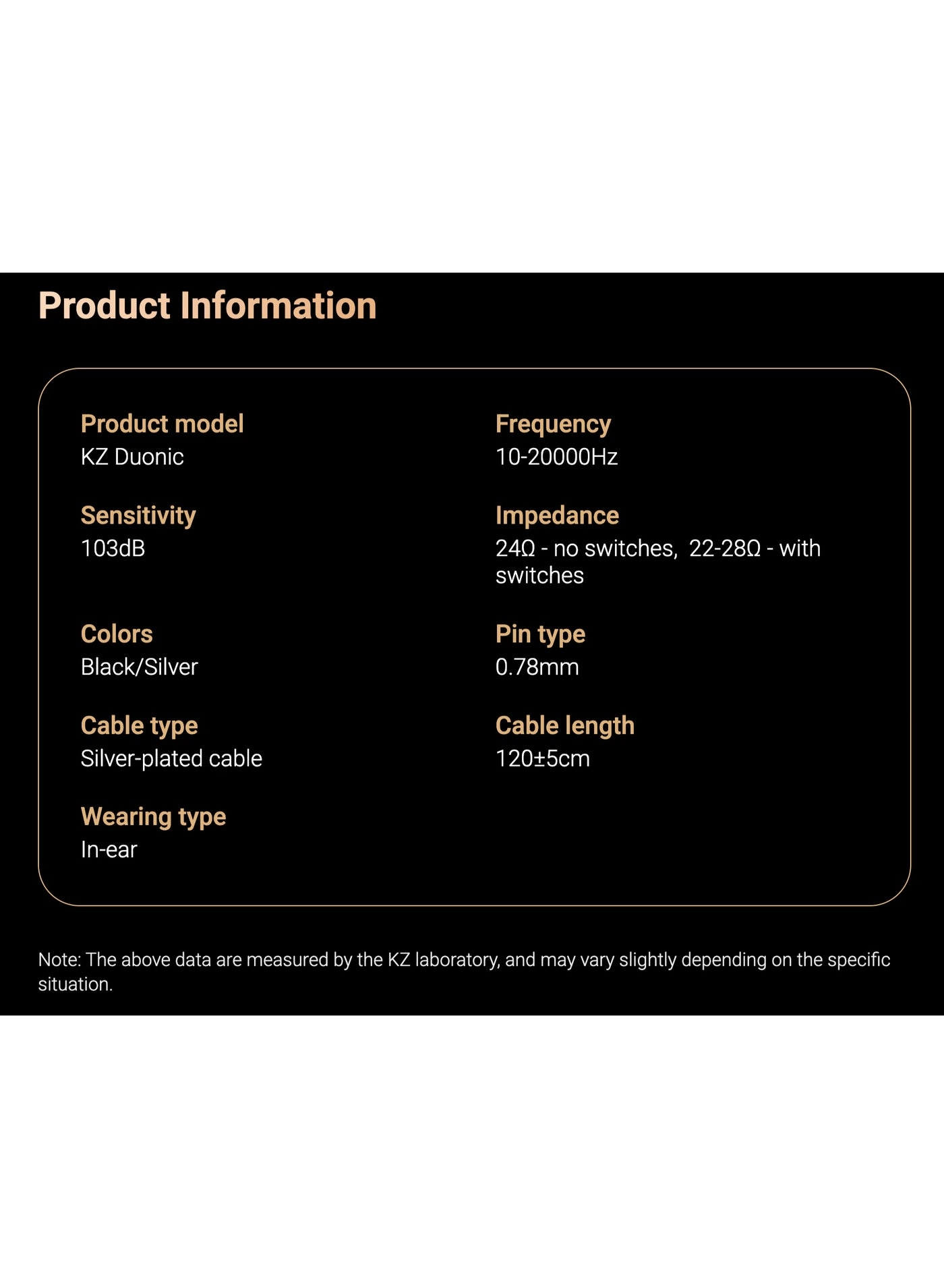 KZ Duonic Wired Earbud