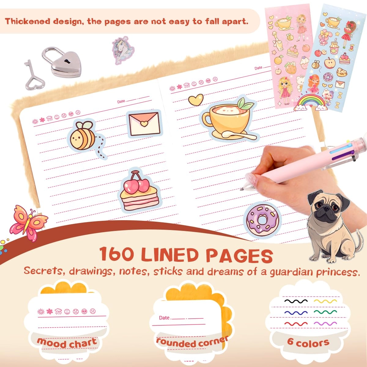 French bulldog Diary Gift Set