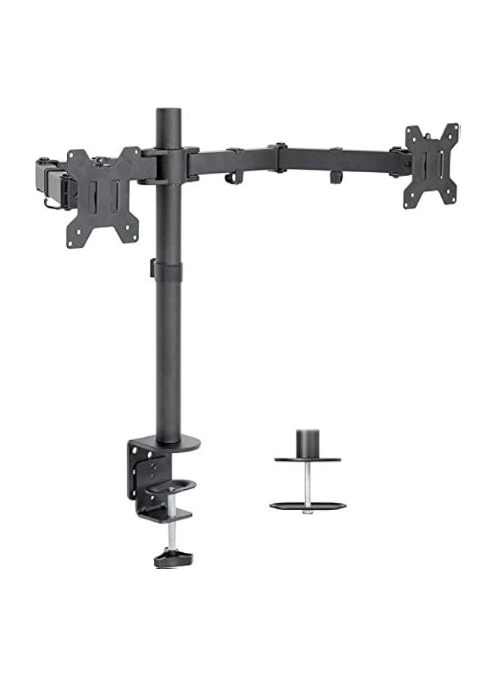 Dual LCD Monitor Desk Mount Stand - 2 27in