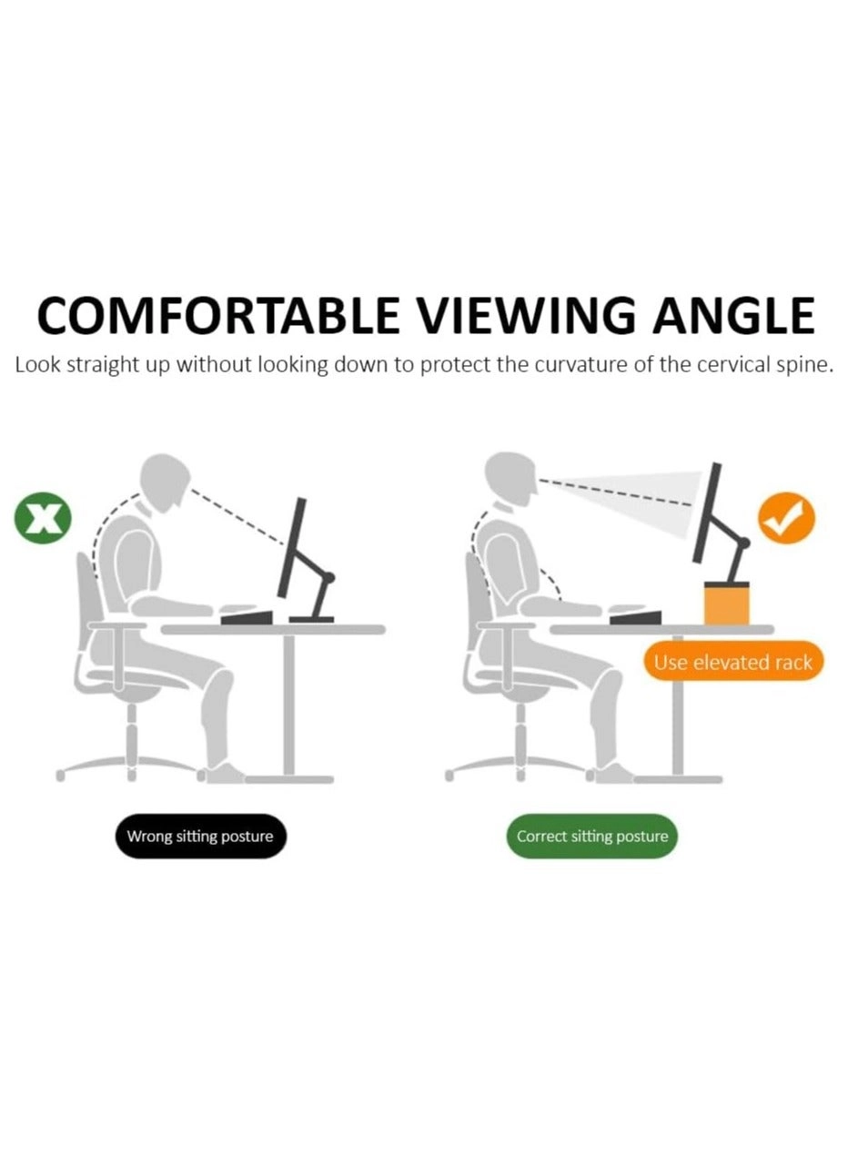 Monitor Riser Stand - Beige 100x26x12cm