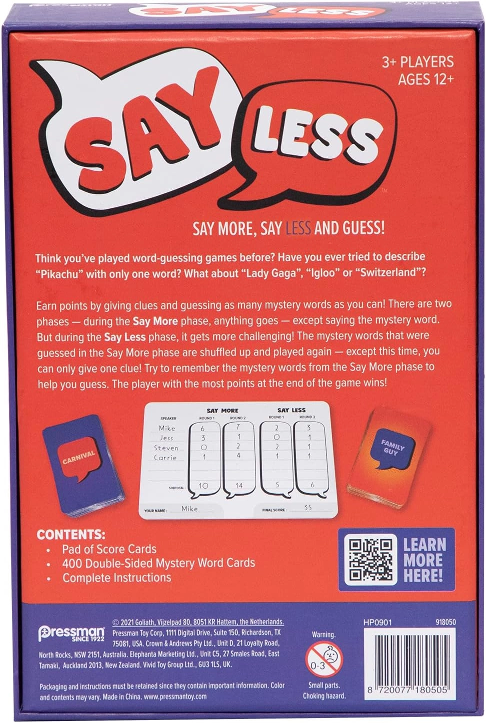 Say Less - 12 and up