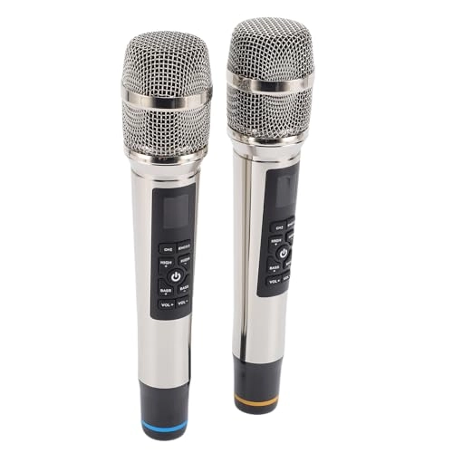 Metal Wireless Microphone Set - 2 Microphones