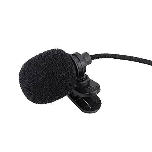 Mini Portable Clip-on Lapel Lavalier Condenser 3.5mm-Mini-Jack Microphone