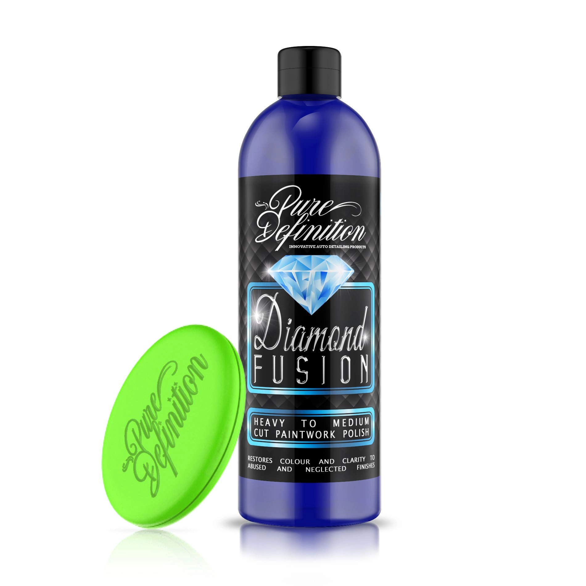 Pure Definition Car Polish Scratch Remover - Deep Shine Crystal Fusion Foam Applicator Pad