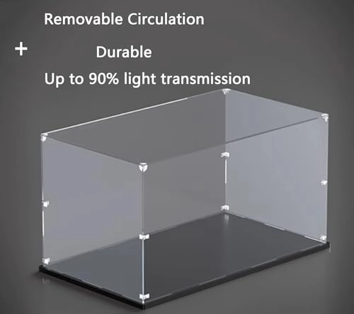 Acrylic Display Box for Lego 10335 Endurance Expedition Ship - 86x31x51 cm Dustproof Painted Background