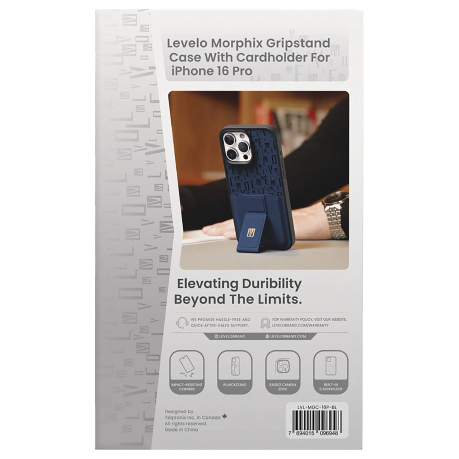 Morphix Cuero Gripstand Case - PU for iPhone 16 Pro