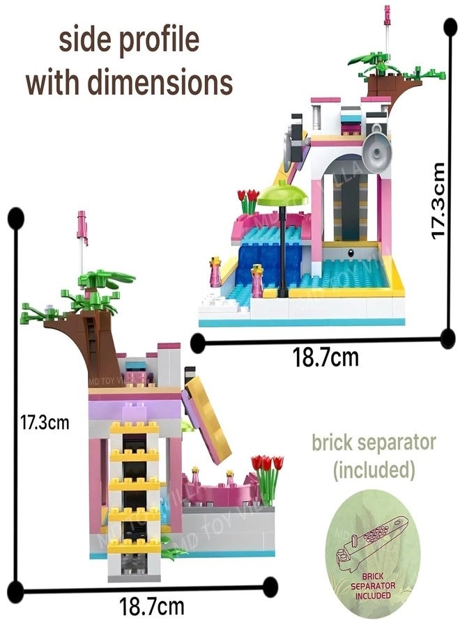 Dream Girl Party Swimming Pool Blocks Set - 302 pcs