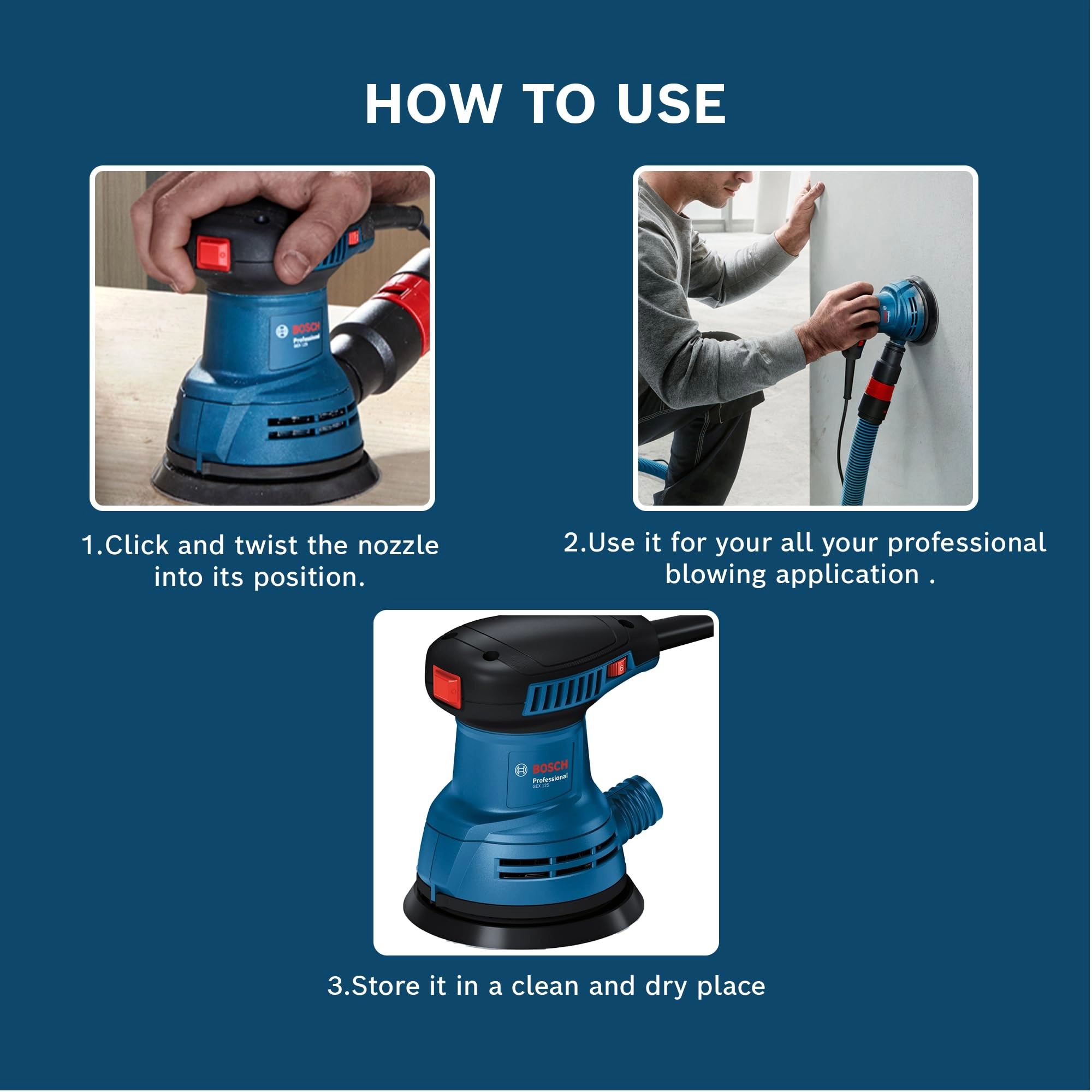 GEX 125 - 290 Watt Random Orbit Sander