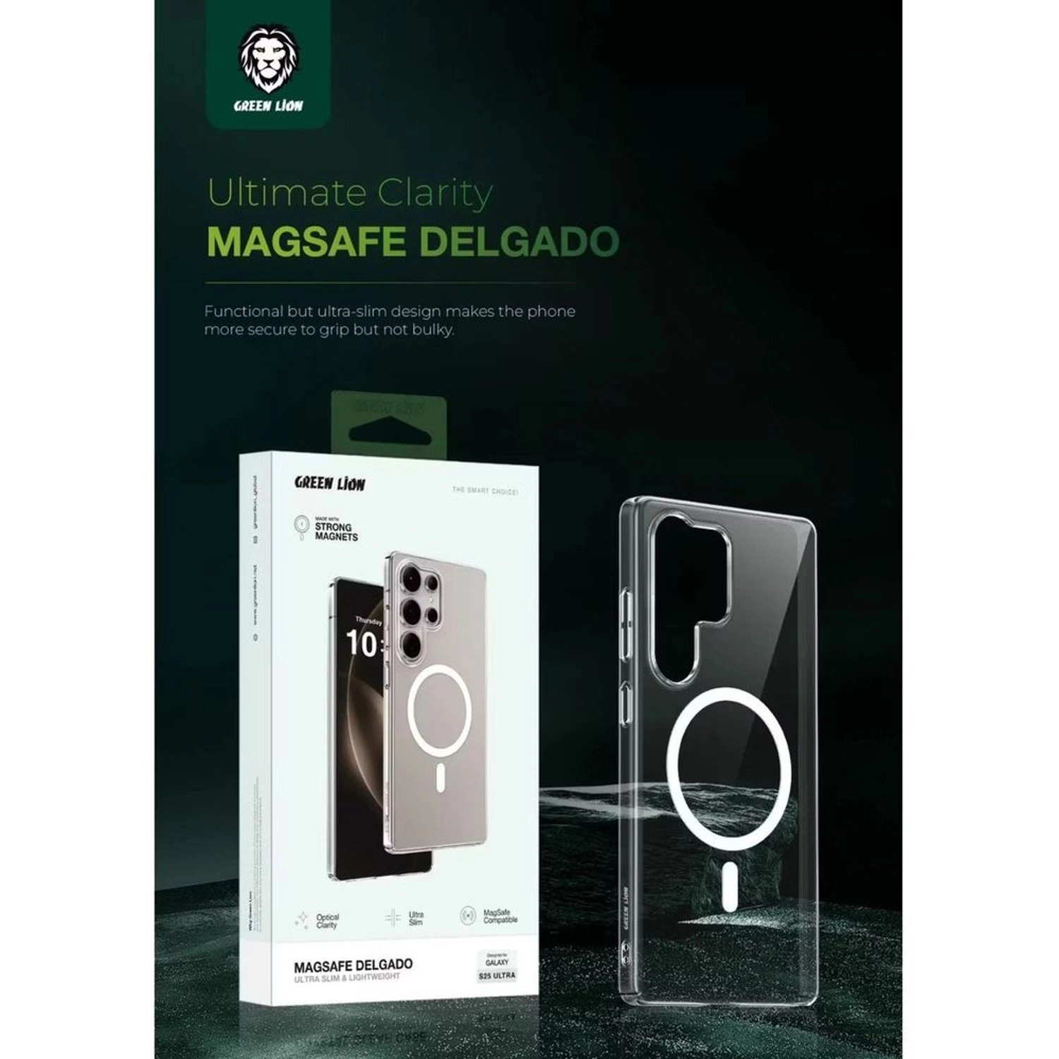 Delgado Clear Case - PC for Samsung Galaxy S25 Ultra