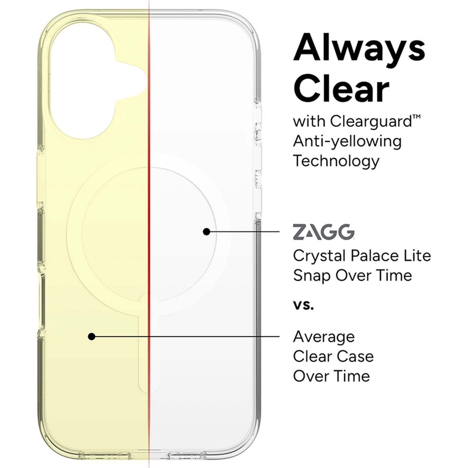 CrystlPal Lite Snap Clear Case with MagSafe for iPhone 16 Plus