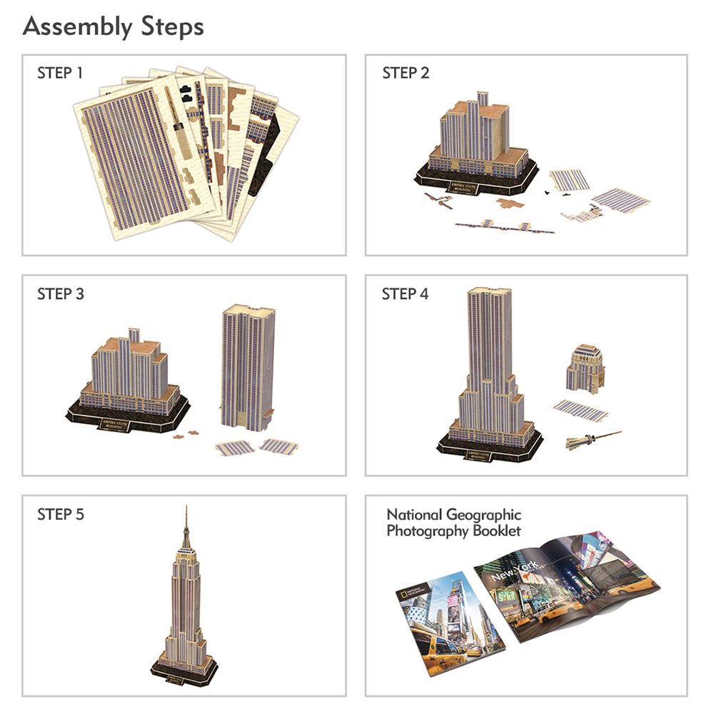 Empire State Building 3D Puzzle (AL-DS0977H) - 66 pcs