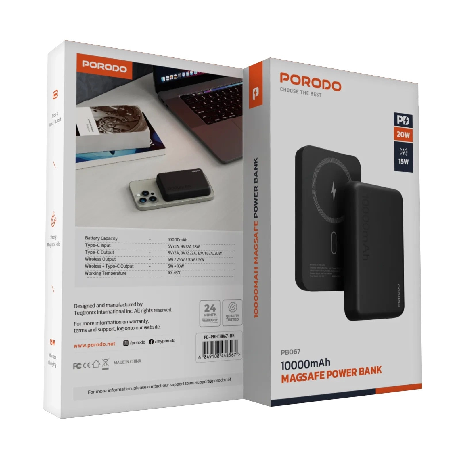 PD-PBFCH004-BK - 10000 mAh 20W