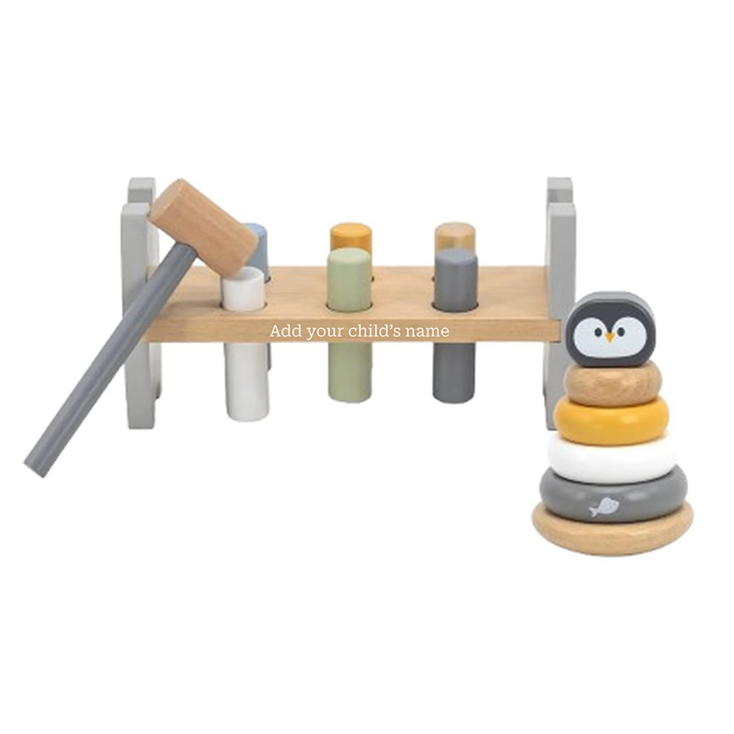 Penguin Stacker And Pounding Bench - Suitable for 12 months and above