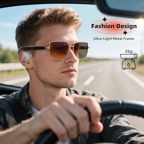 GT30 - Pilot Smart Glasses Bluetooth 5.4 Polarized Brown Lens