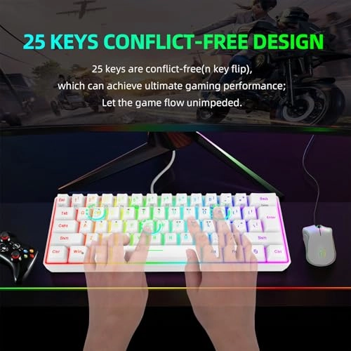 RGB Gaming Keyboard and Mouse Combo - Wired