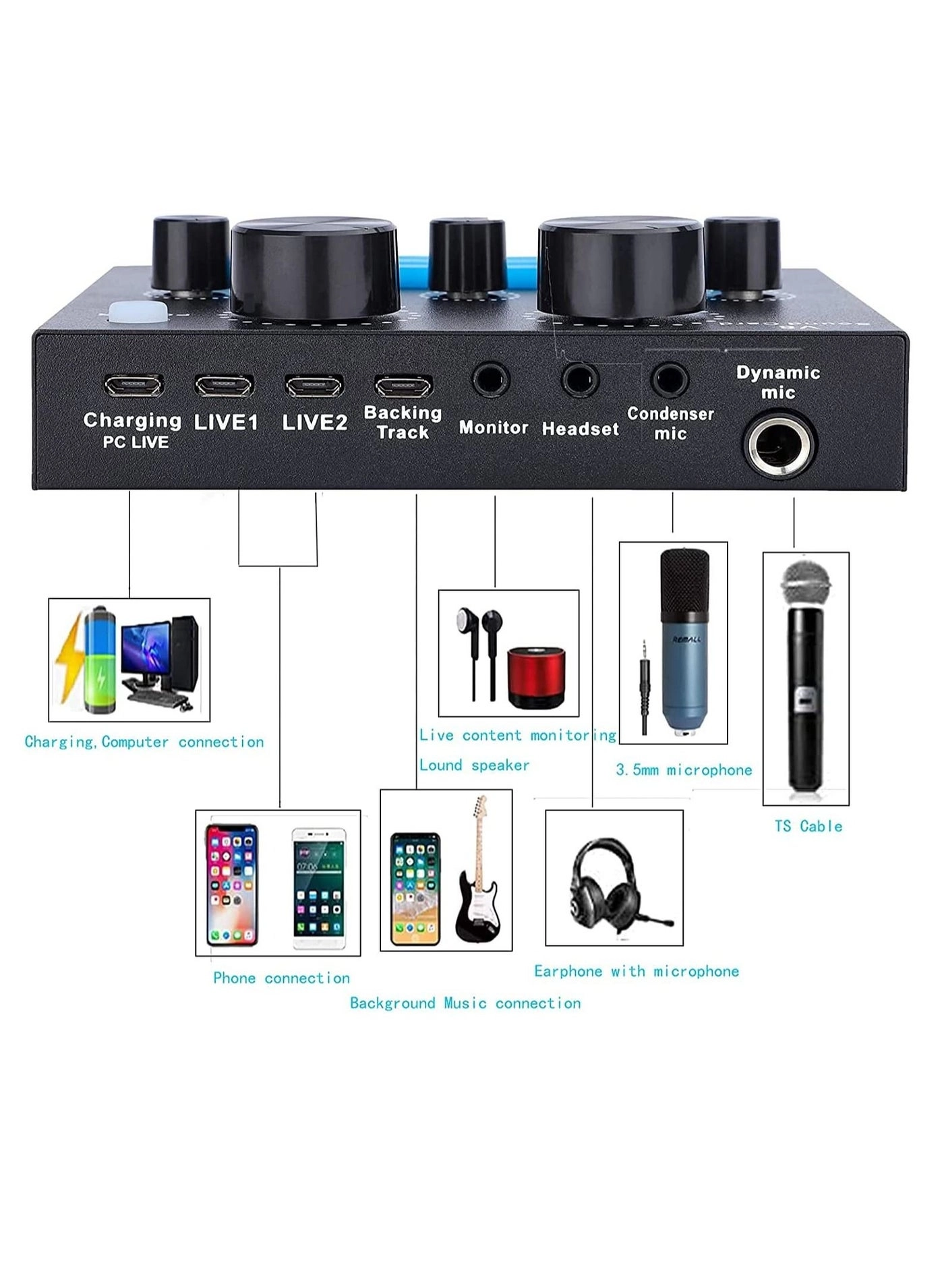 V8 Set - USB External Karaoke Recording