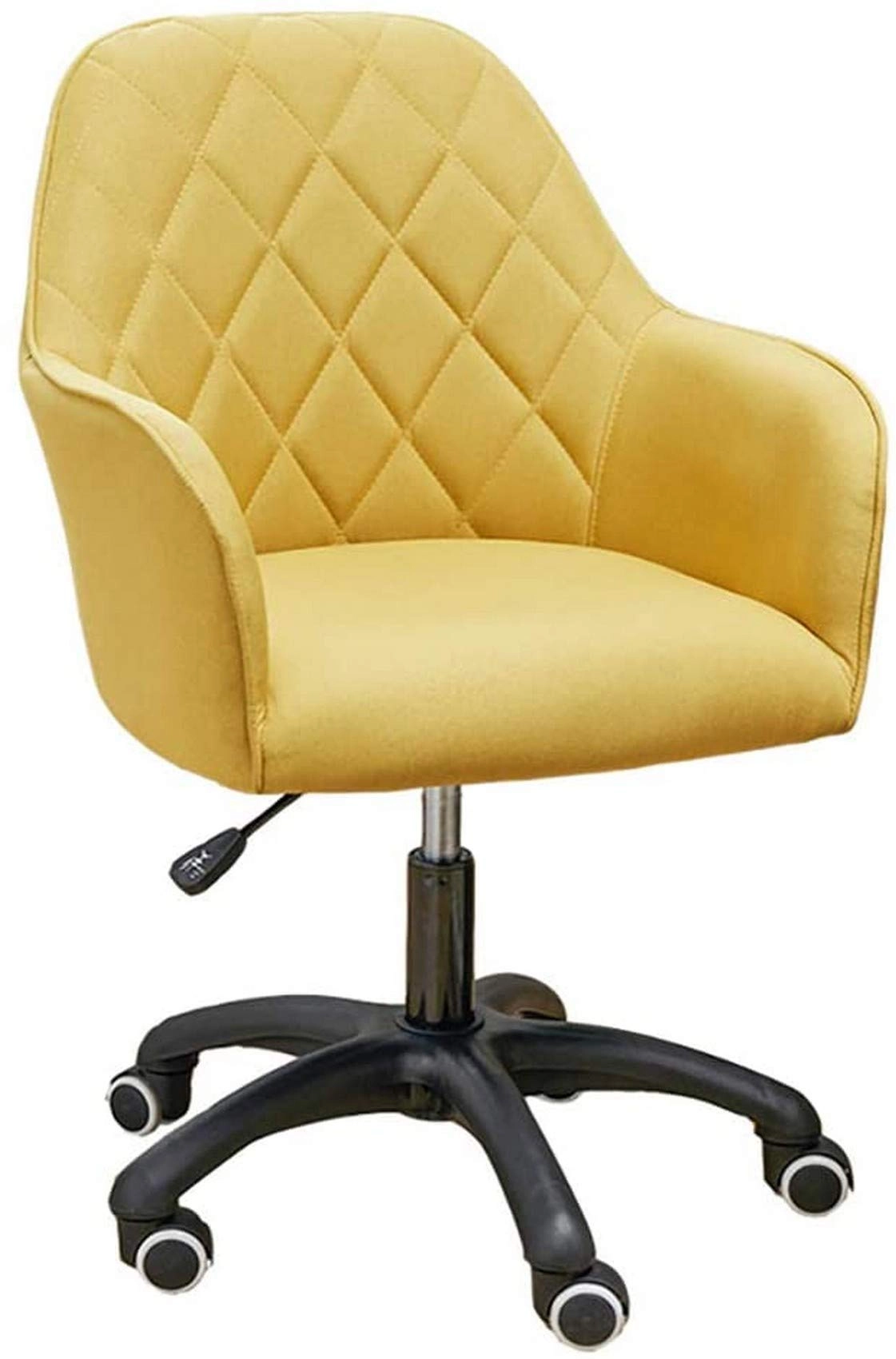 FTLOHQF Velvet Task Chair - Adjustable Swivel Rolling Purple