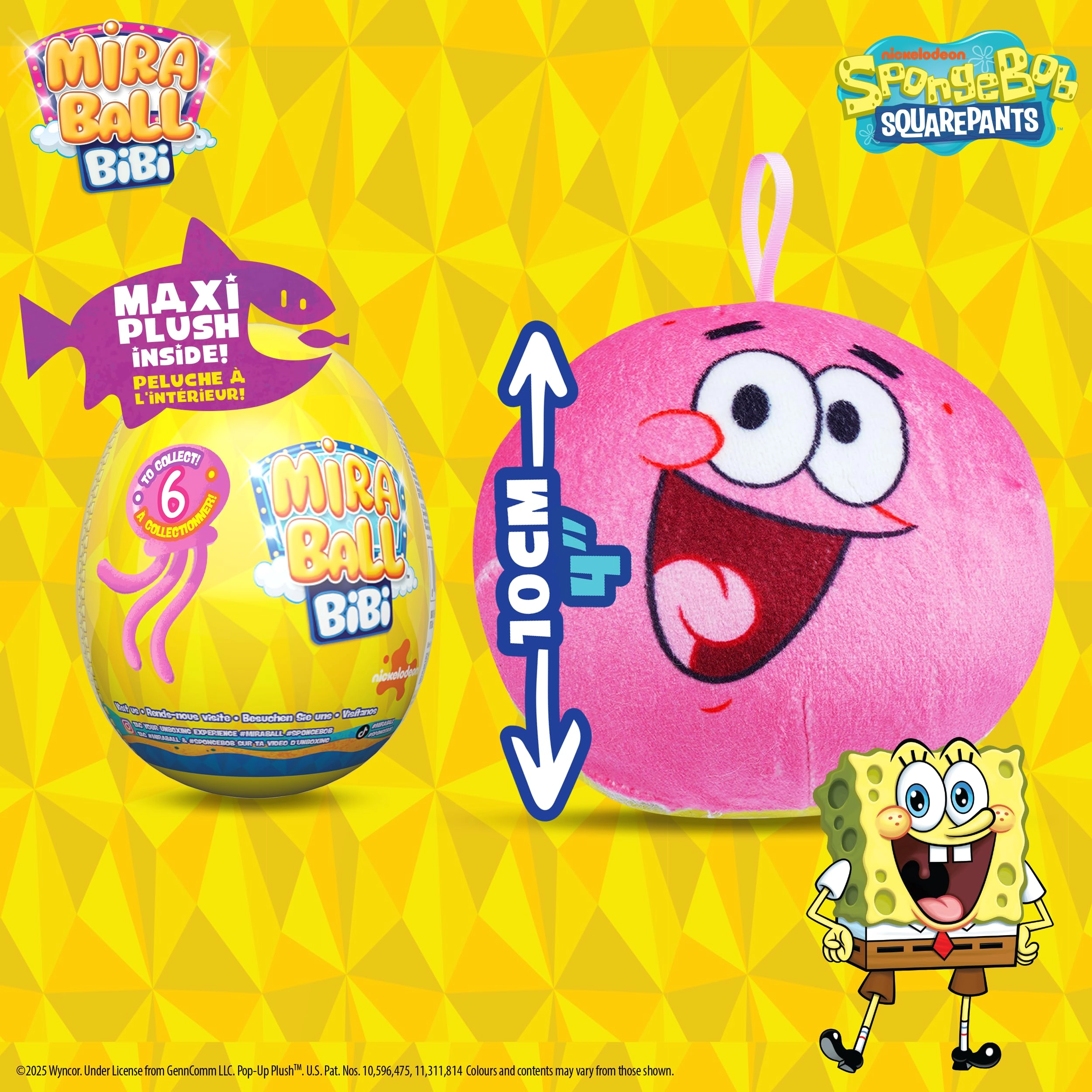 SpongeBob Bibi 9.5 cm Memory Foam