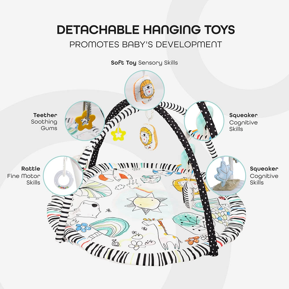 Perky Playmat + Disposable Changing Mat - Jungle Pals 0 month & above