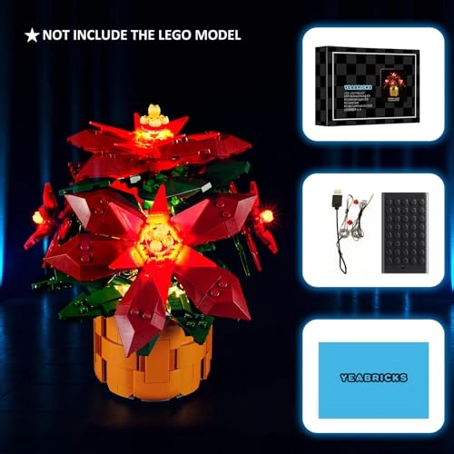 LED Light for 10370 Icons Poinsettia - Christmas