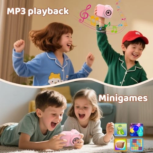 Kids Camera Instant Print - 1080P Dual-Lens