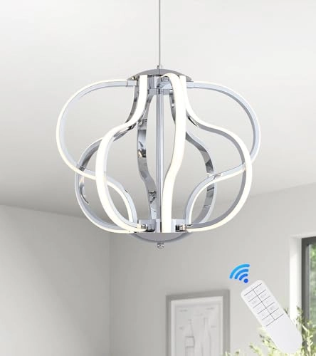 LED Chandelier - 8 Lights Dimmable Remote Control