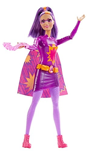 Barbie Fire Super Hero Doll - Purple hair streaked with orange Translucent purple power piece