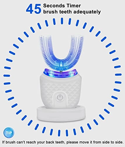 Ultrasonic Electric Toothbrush - U Shaped Wireless Charging