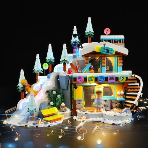 LED Lighting Kit for LEGO Friends Holiday Ski Slope and Café 41756