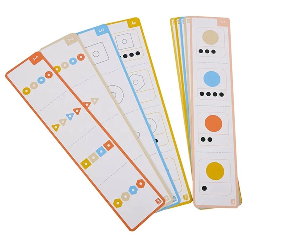 Geo Animals Wooden Stacking Toy - Suitable for 12 month & above 12 activity cards.