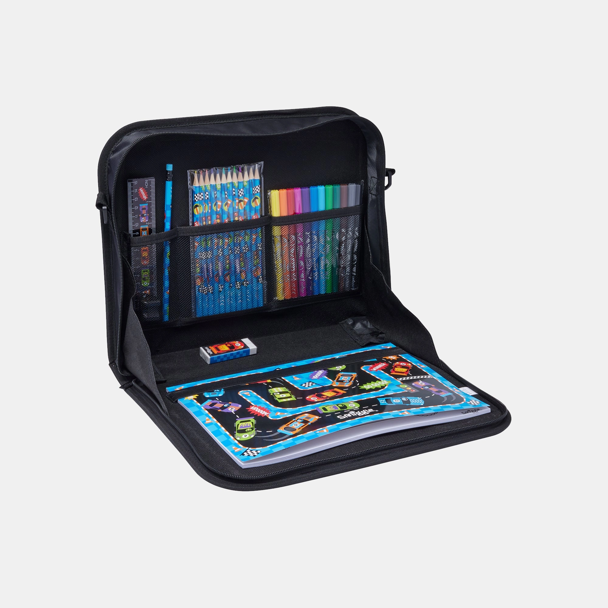 Adventure On-The-Go Colouring Studio - 60+ stationery essentials fold-out portable desk
