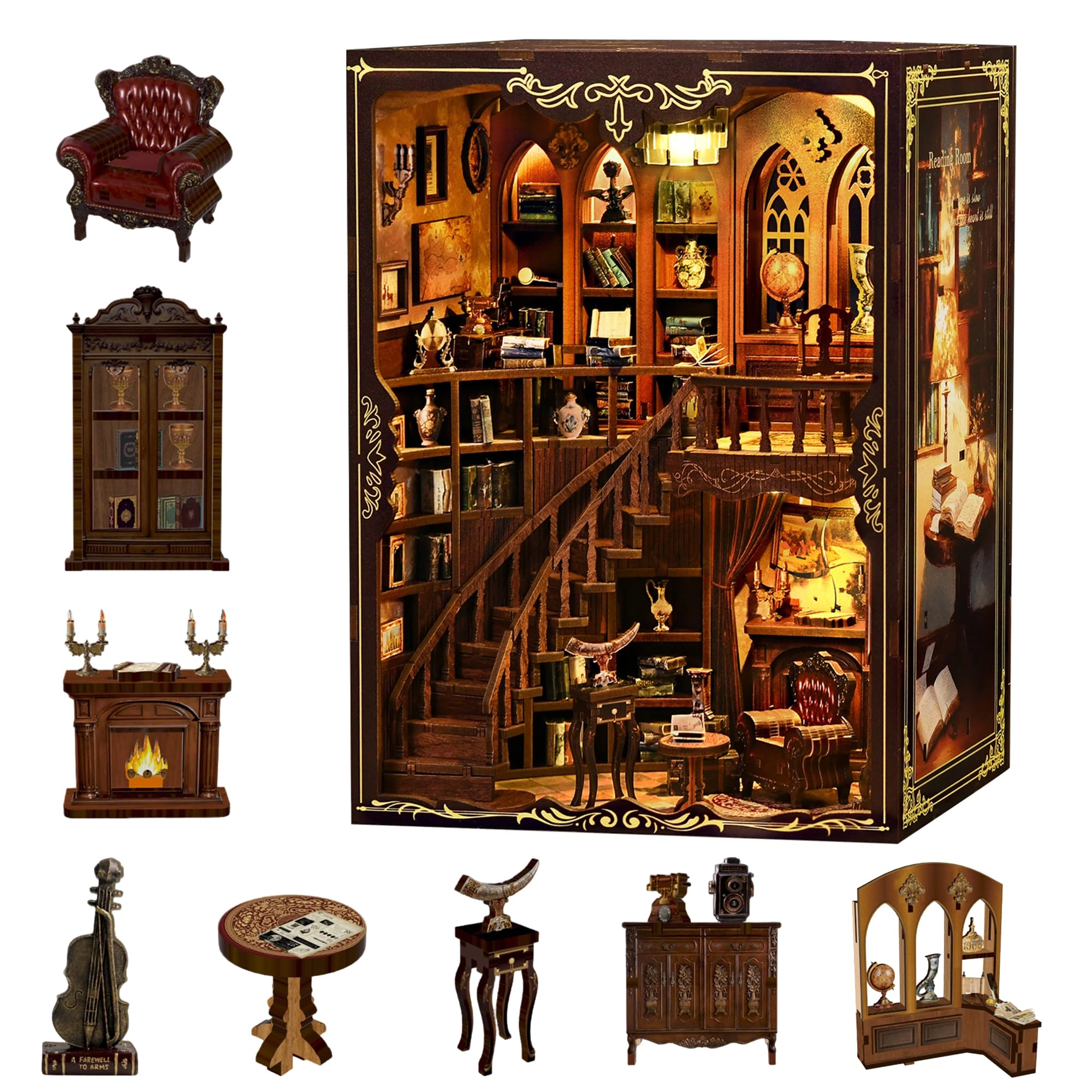 Dongguan Xinyue Crafts Co., Ltd. Book Nook Kit - 333 pieces