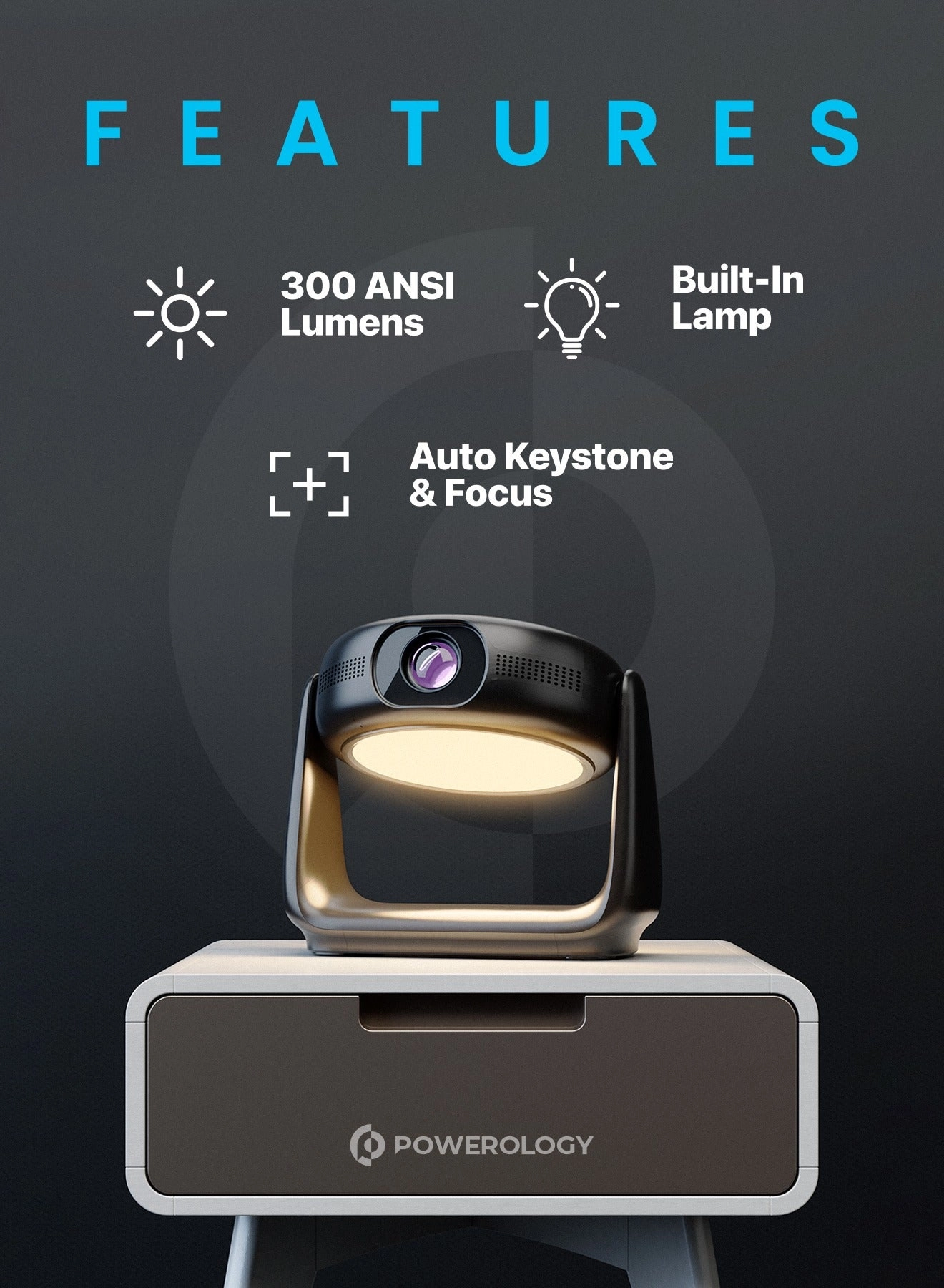 PWHDPBNBK 300 ANSI Lumens