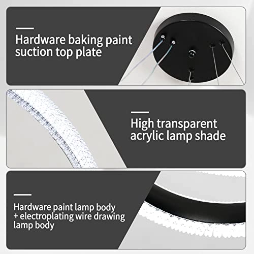 Modern LED Bedroom Chandelier - up to 100 cm