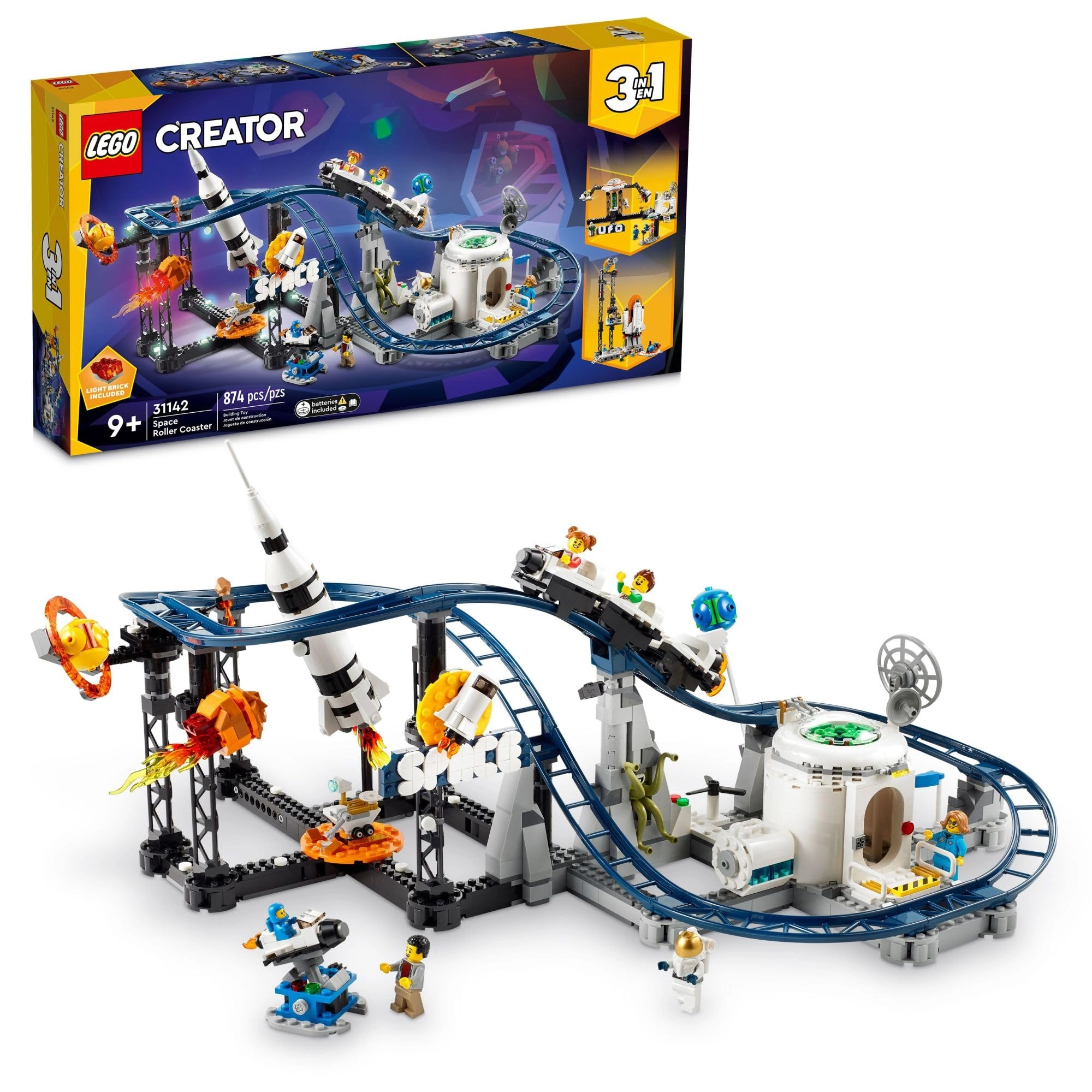 Creator 3 in 1 Space Roller Coaster (31142) - 874 pieces 9 years and up