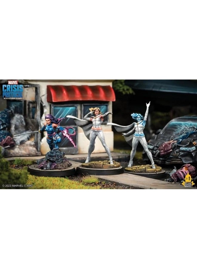 Marvel: Crisis Protocol: Emma Frost and Psylocke Character Pack - Tabletop Superhero Game