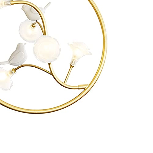 Crystal Chandelier - Golden white light