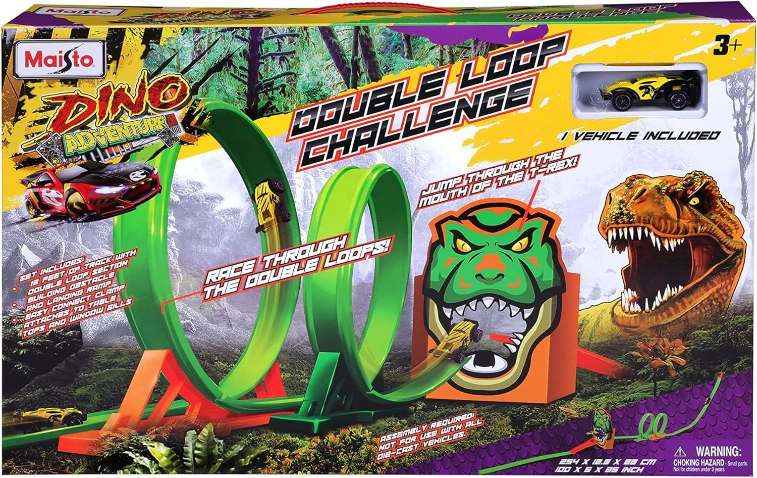 Maisto Fresh Metal 100 Dino Adventure Double Loop Challenge