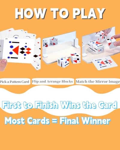 Wooden Pattern Puzzle Building Blocks - 3 years and up 2 pieces