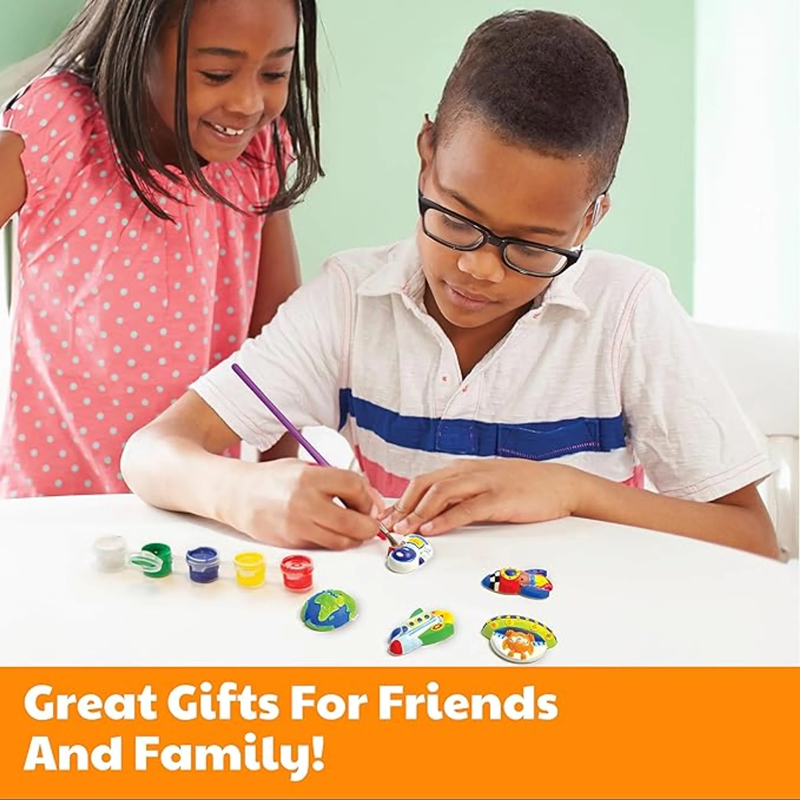 Mould & Paint Craft Kit - six detailed designs Suitable for 5 years & above