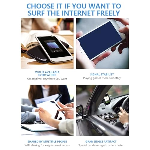 Portable WiFi Hotspot Router - 300Mbps WiFi 6