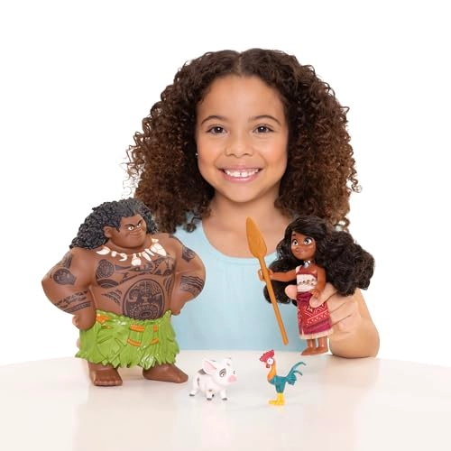Moana Doll + Maui Doll + Pua Doll + Heihei Doll