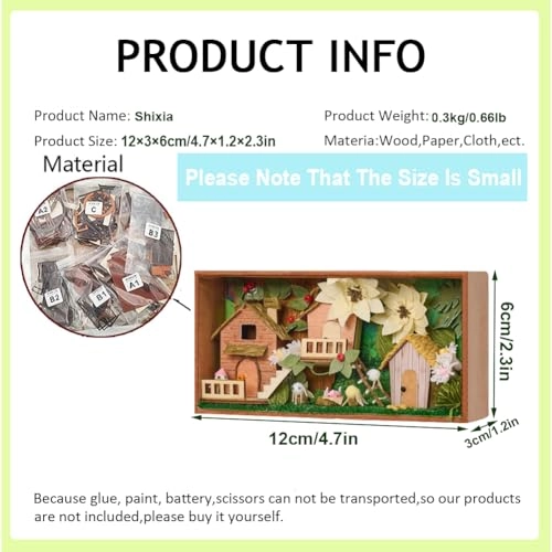 Miniature Wooden Dollhouse Furniture Kit - Creative Room 1:24