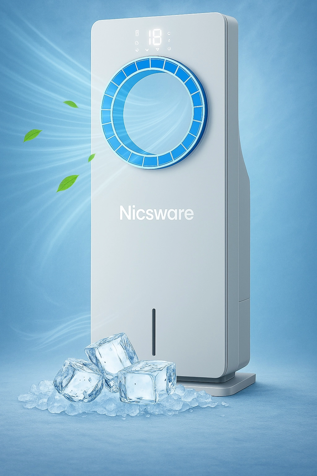 Nicsware Portable Air Cooler - Humidifier 4 Modes 3.5L